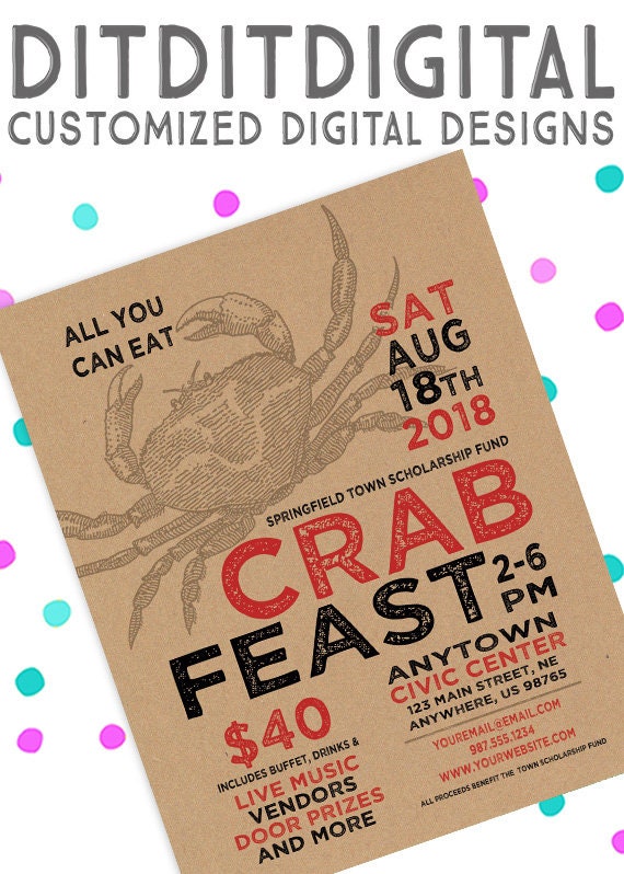Crab Feed Invitations 7