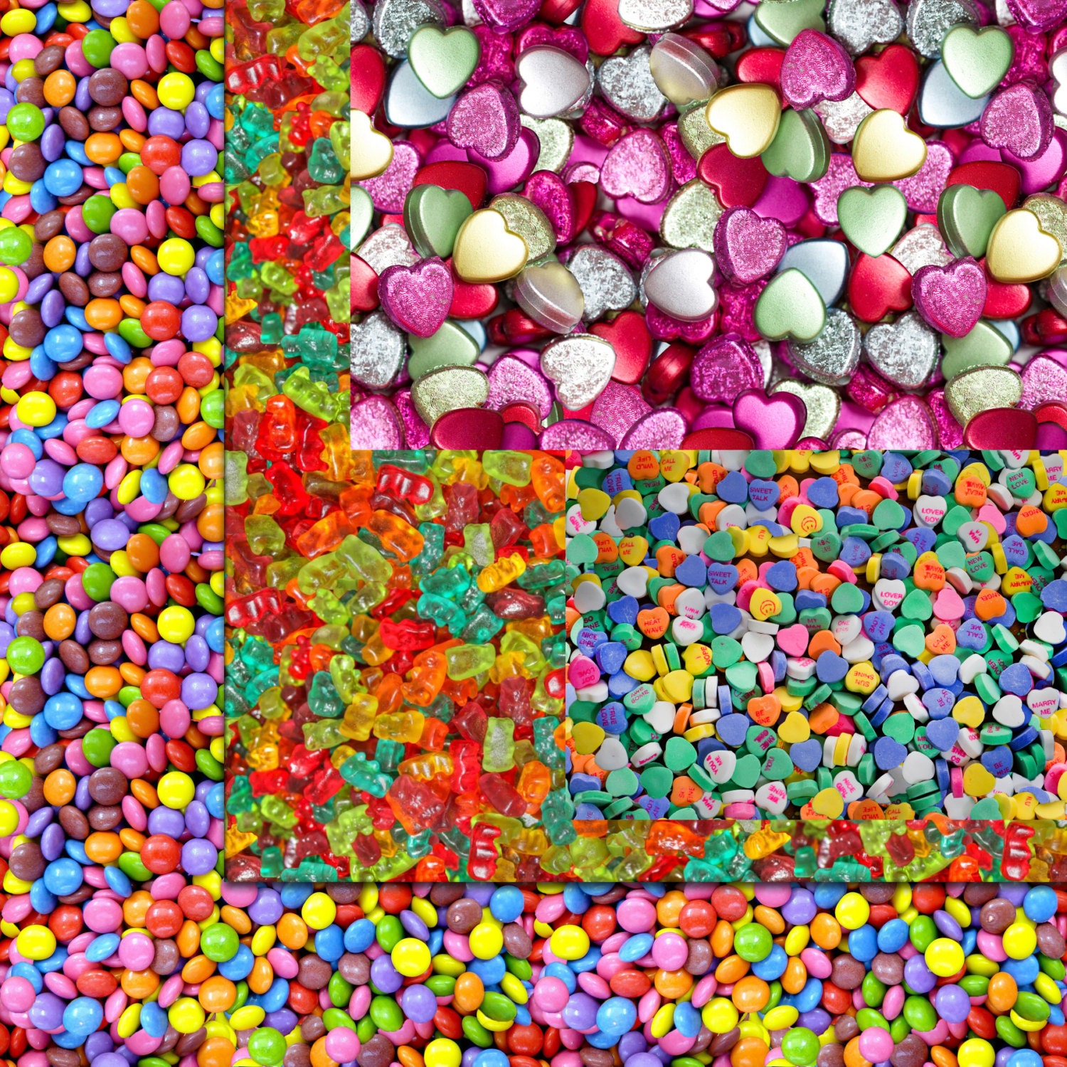 CANDY Digital paper pack Instant download Scrapbook Etsy