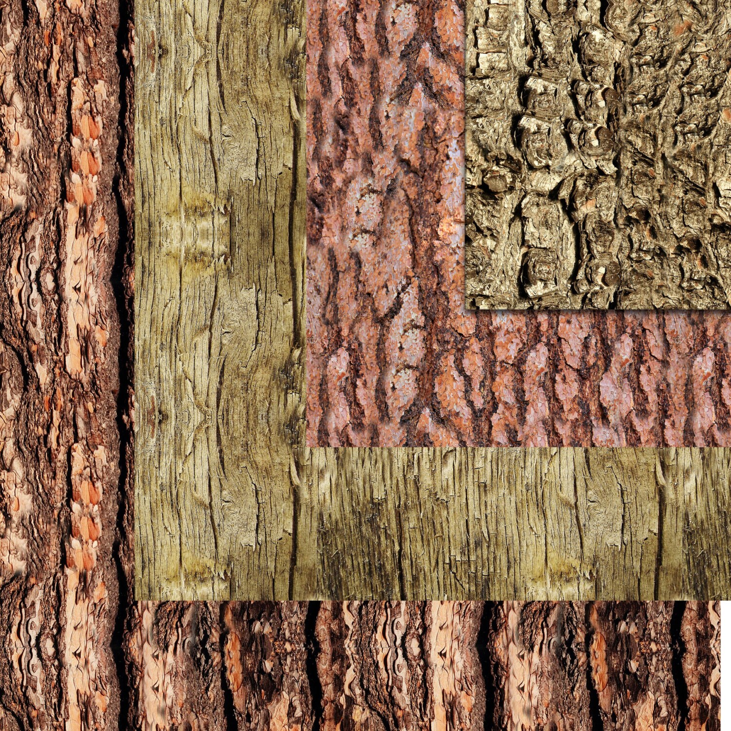WOOD BARK Digital papers Instant download Scrapbook Paper Etsy