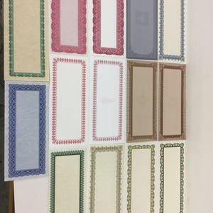 Paper Blank Certificates Vintage New Old Stock 50 Per Set