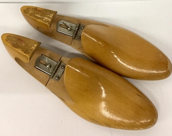 Mid Century Wood Shoe Trees by Mackey