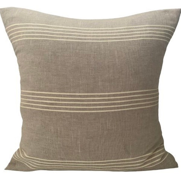 Taupe Textured Pillow Etsy