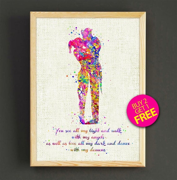 Harley Quinn The Joker Prints Batman Prints Romantic Etsy