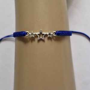 3 star adjustable cord bracelet