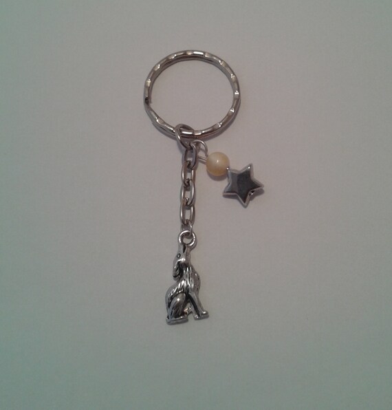 wolf keychain