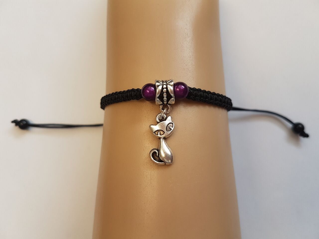 Cat bracelet cat charm cat charm bracelet vintage cat Etsy