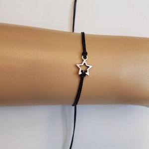 star bracelet - star - star charm - simple bracelet - star jewelry - star jewellery - unisex bracelet - charm bracelet - adjustable bracelet