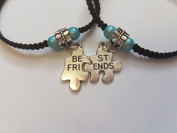 Best Friend Bracelets Best Friend Charms Best Friend Puzzle Best Friends  Best Friend Jewelry Best Friend Gift Bracelet Set 