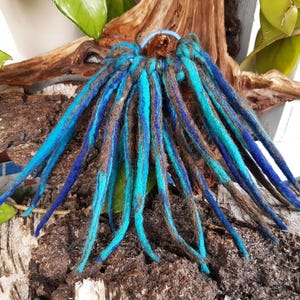New!, Elf game, &quot;Chrissy&quot;, made of felt, hair accessory, hairpiece, dreadlocks, hair tie, Waldorf, Gipsy