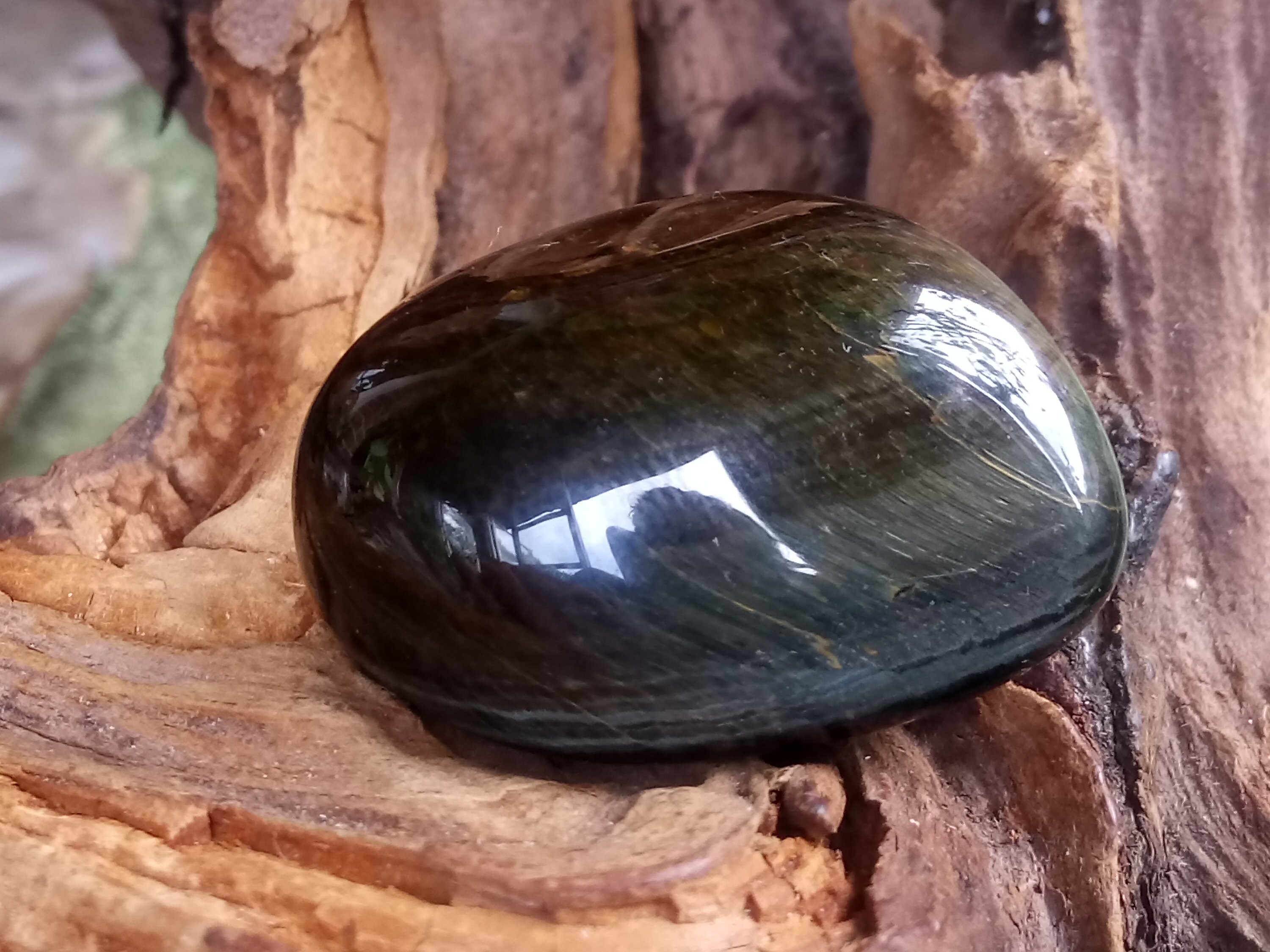 Falcon Eye Blue Drum Stone Gemstones Healing Stones Etsy