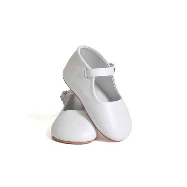 White Leather Mary Jane Sandals Etsy