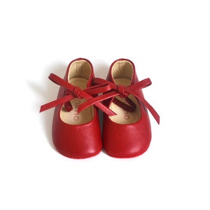 Baby Mädchen rote Mary Jane Schuhe für Weihnachten, Baby Mädchen Schuhe, Baby Mädchen Sandalen, Baby Mädchen Kleid Schuhe, Baby Shower Geschenk, 1. Geburtstag Schuhe