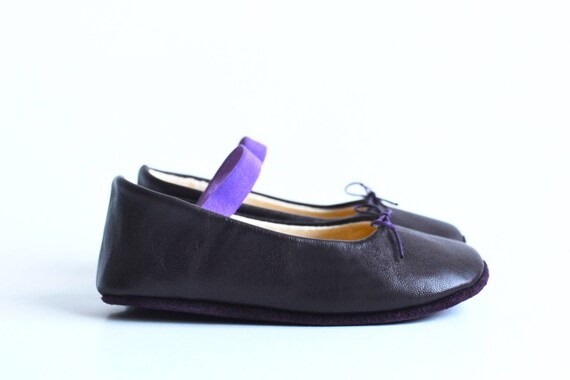 purple ballerina shoes