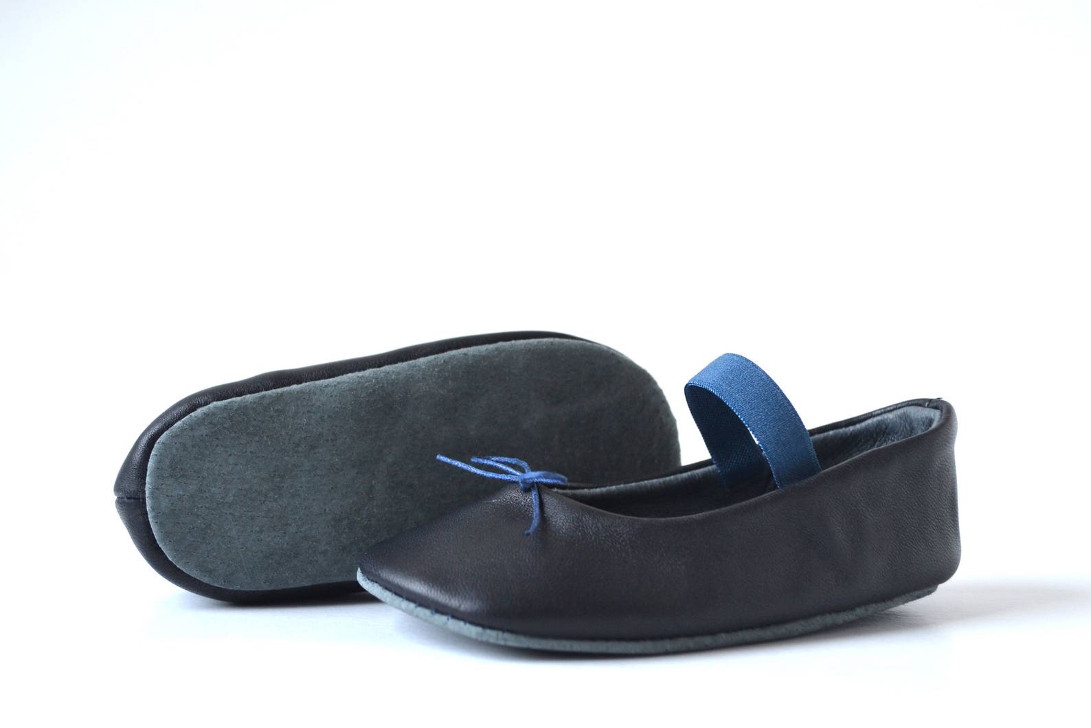 baby girl ballerina shoes, baby girl ballet slippers, navy blue baby shoes, baby leather shoes, baby dress shoes, baby girl show