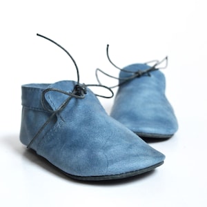 Baby boy moccasins, Blue leather baby shoes, Baby loafers, Infant shoes boy, Baby boy shower gift, Soft sole baby shoes, New parents gift