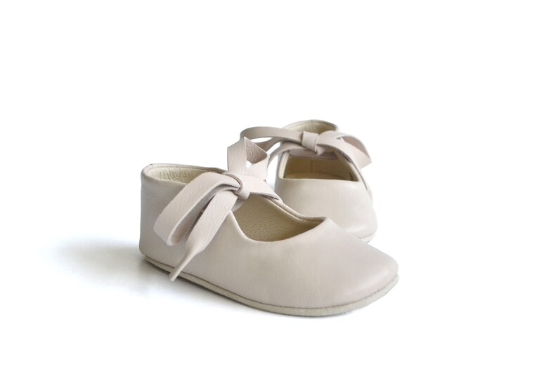 Mary Jane Shoes for Baby Girl Beige Pink Baby Shoes Baby Etsy