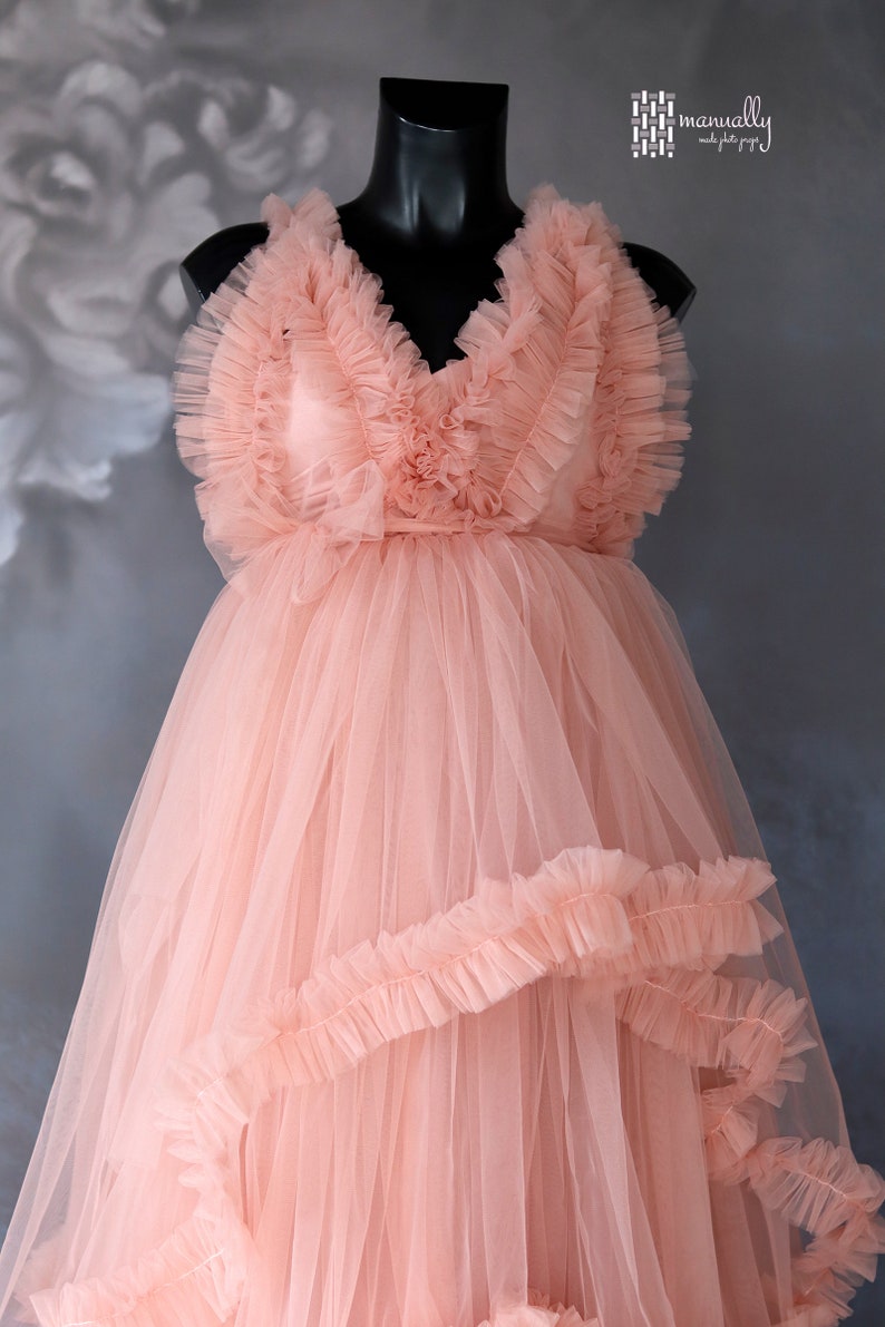 Kathleen Maternity Tulle Dress For Photo Shoot Tulle Etsy