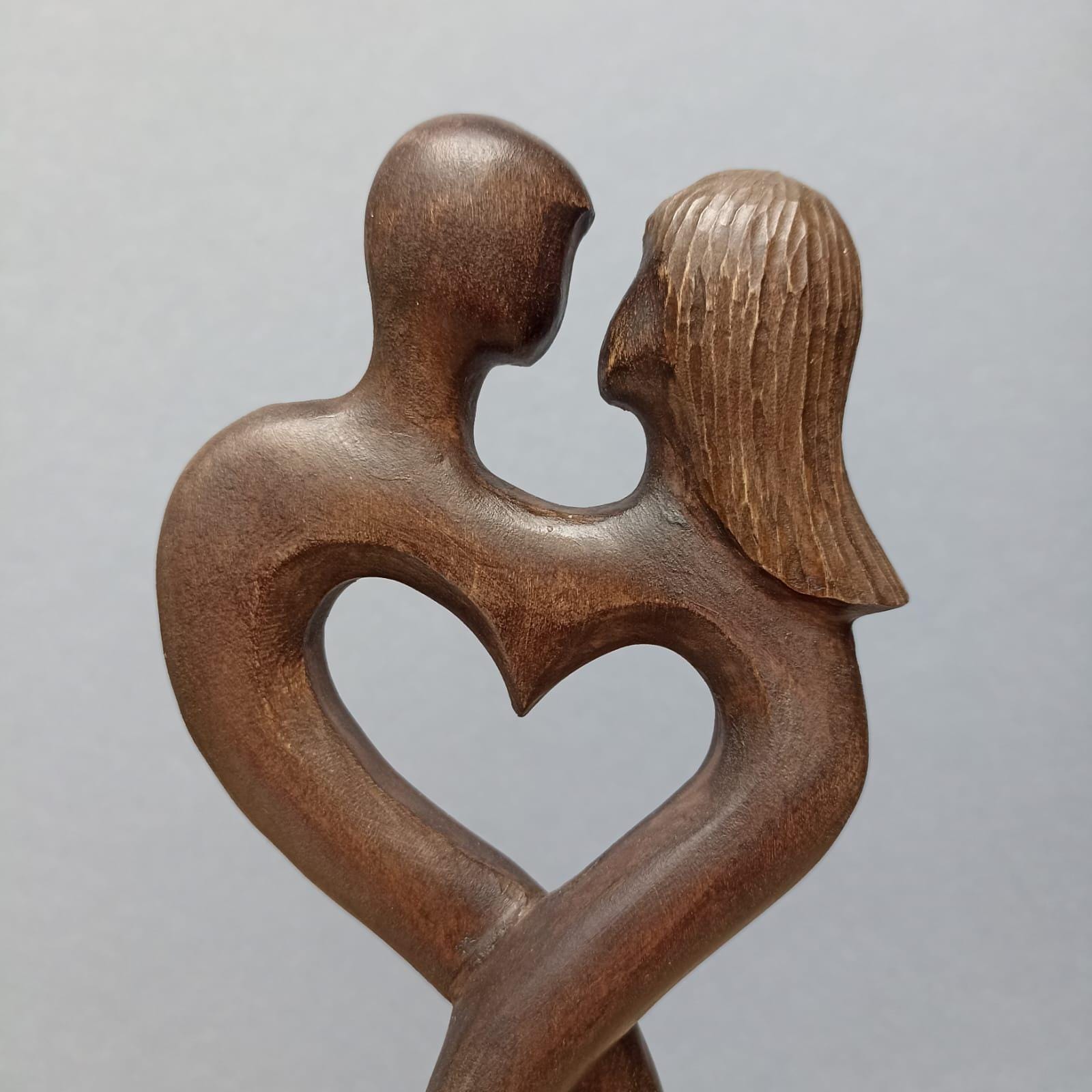 Scultura Astratta A Forma Di Mano In Legno Di Suar, Decorazione Da Tavolo, Fatta A Mano A Bali, Dimensioni 18x13x6 Cm