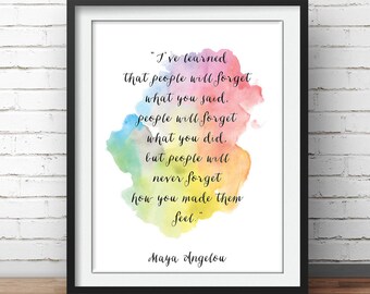 Angelou Quotes | Etsy