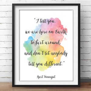 Kurt Vonnegut Zitat Wir Sind Was Wir So Tun Als Etsy
