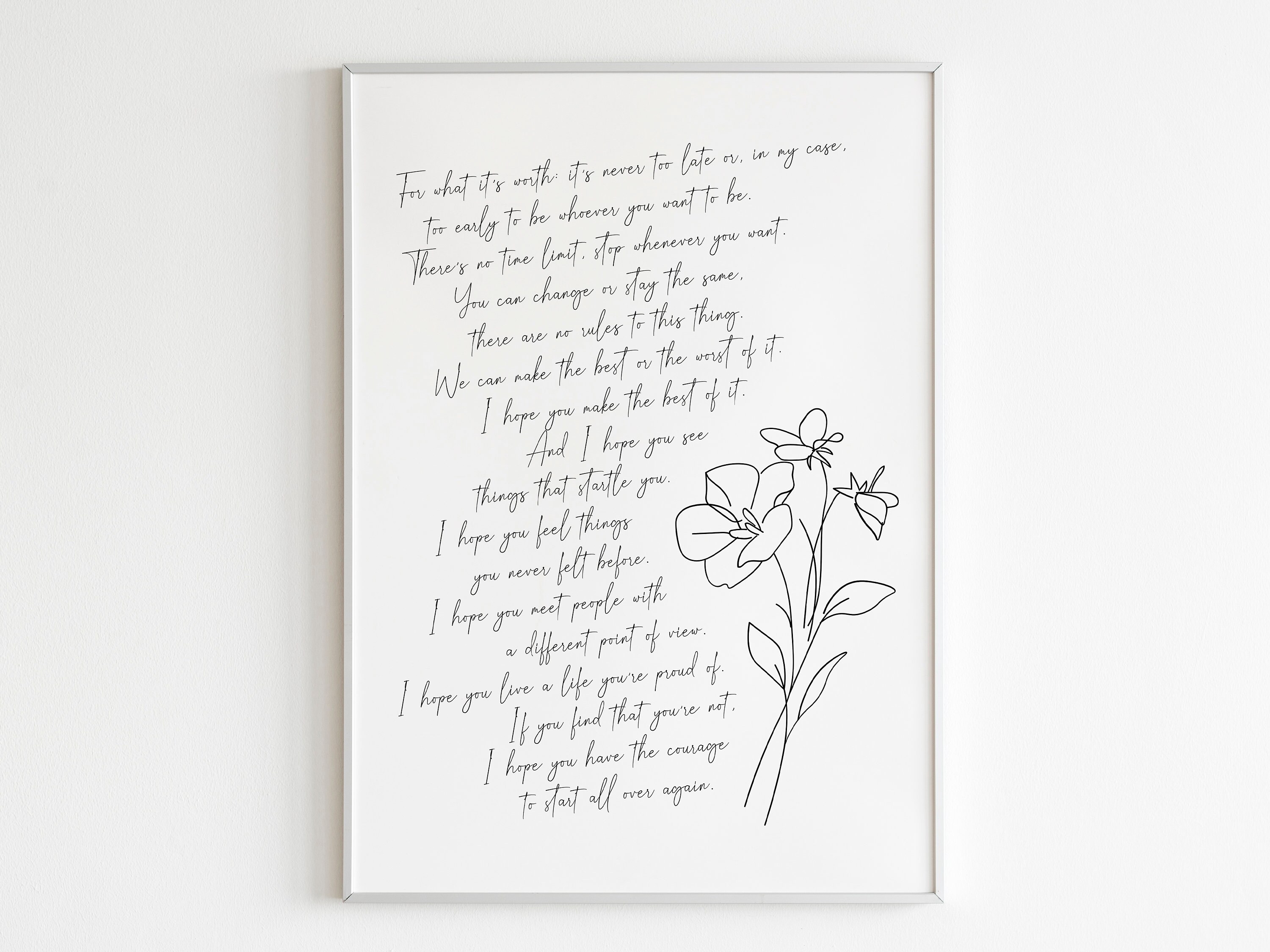 For What It's Worth F Scott Fitzgerald Quote Etsy