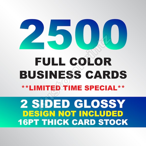 Double Sided Business Cards Etsy