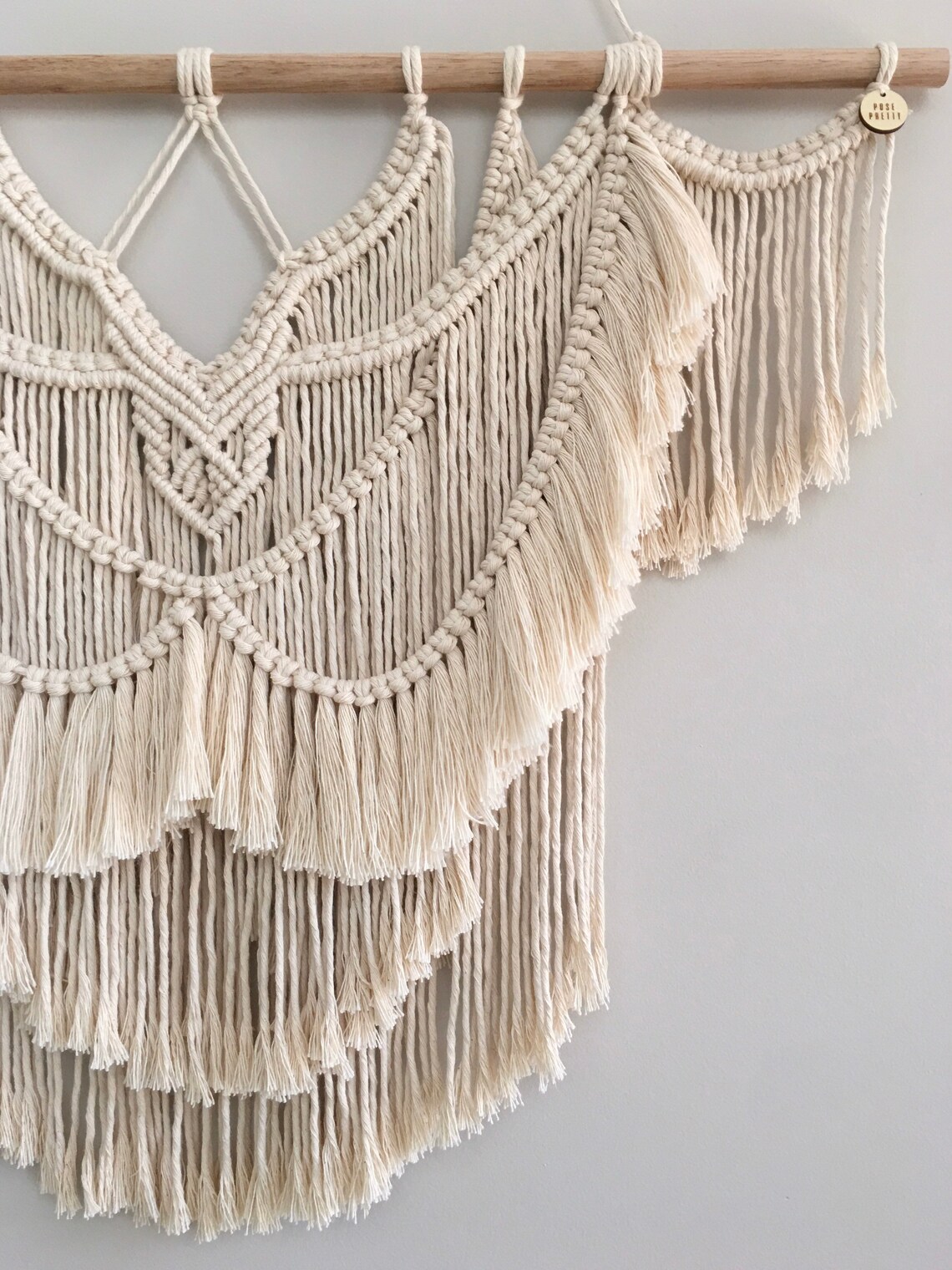 Macrame Wall Hanging Bohemian Angel Wall Hanging Wall Art Etsy