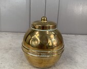 Antique brass Lipton 39 s Souvenir Tea Caddy from British Empire Exhibition 1924