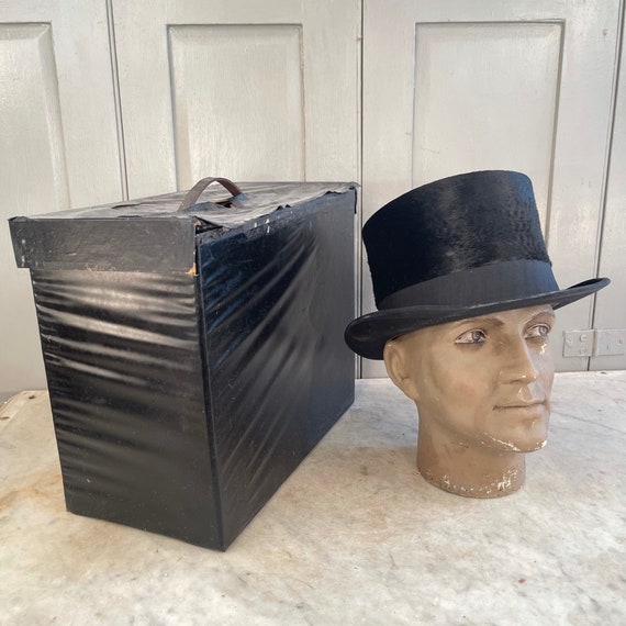 Antique Dutch black top hat by Jan W Lippits in o… - image 1