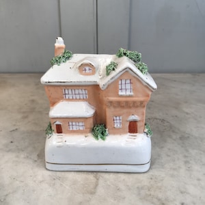Antique 19th Century Staffordshire house moneybox