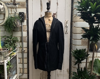 Vintage navy blue wool sailor uniform jacket seamans jumper size S