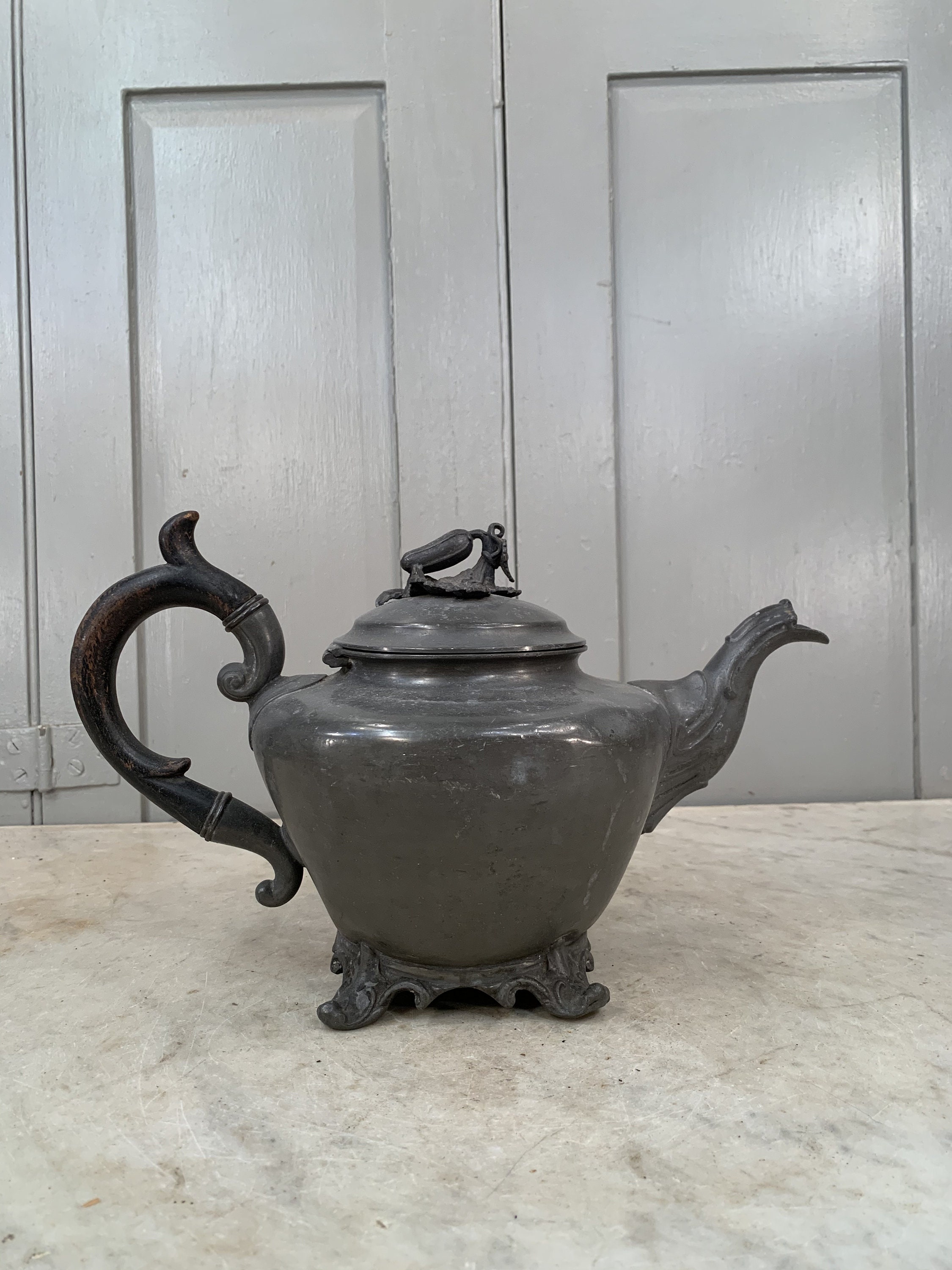 イギリス アンティーク ピューター TEA POT Sheffield 英国 Antique English Pewter Teapot - Display Only - Etsy