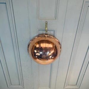 Antique English copper mixing bowl