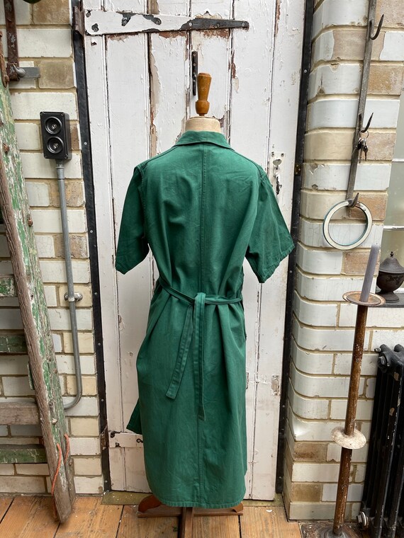 Antique British WW2 workwear green cotton chores … - image 5