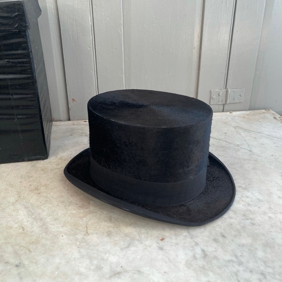 Antique Dutch black top hat by Jan W Lippits in o… - image 4