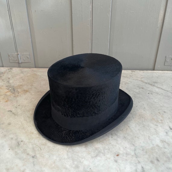 Antique Dutch black top hat by Jan W Lippits in o… - image 5