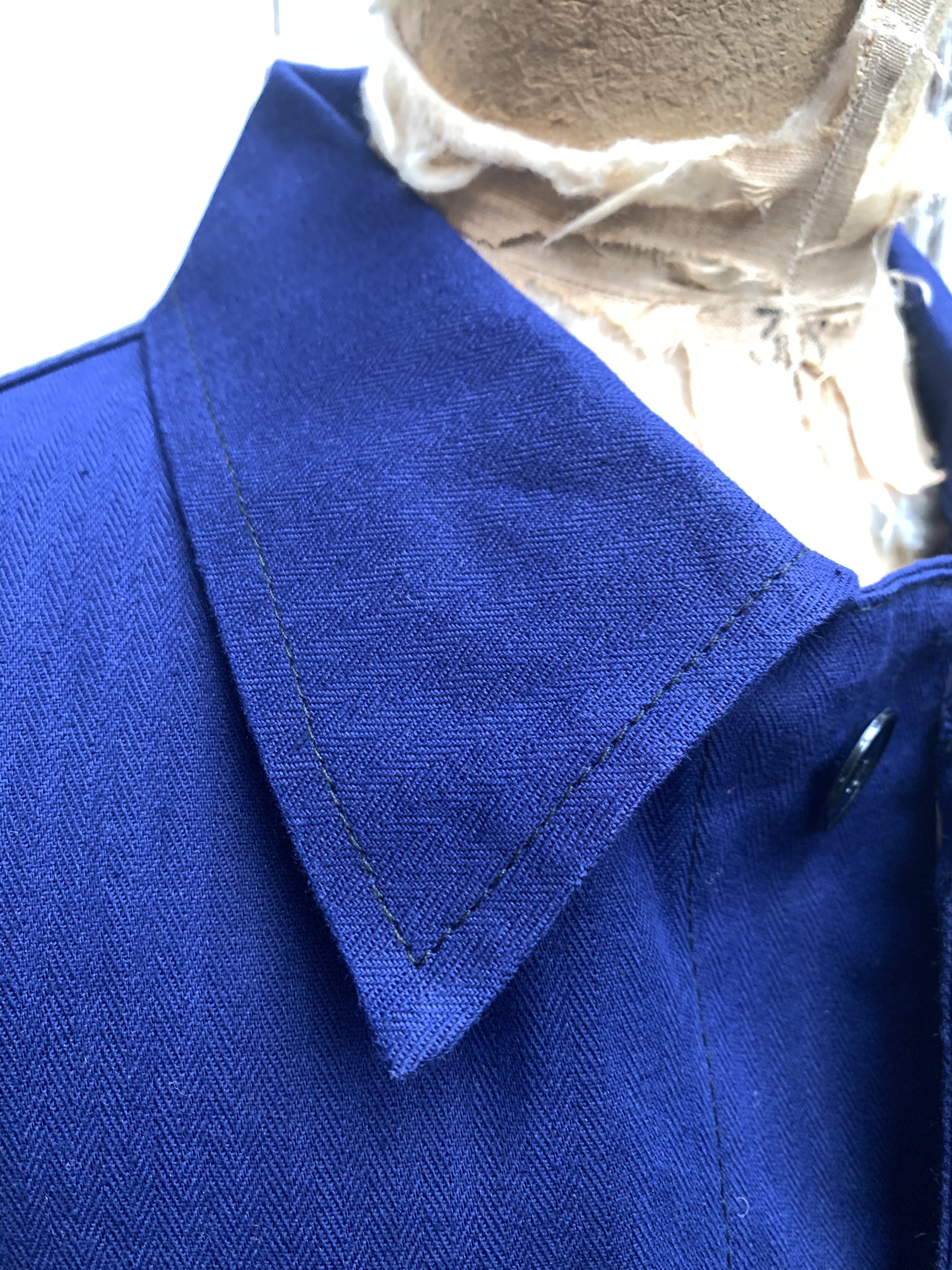 Vintage German Bucking Dreinaht Workwear Blue Cotton Jacket - Etsy UK