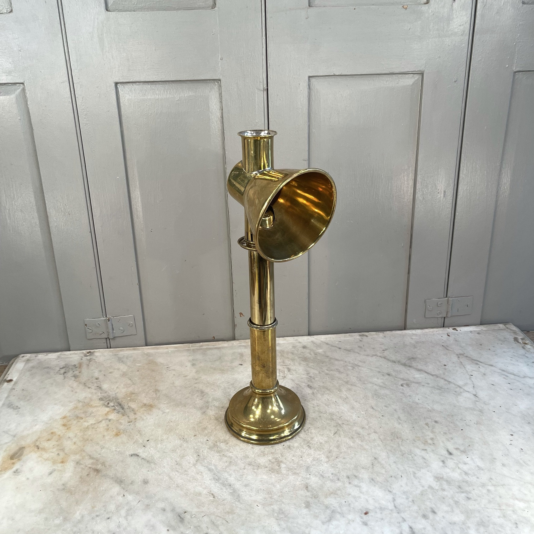 Antique brass students candle lamp Etsy