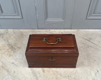 Antique early Victorian writing box with divided interior