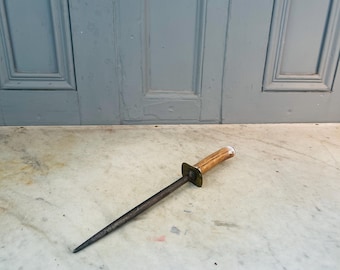 Antique Edwardian knife sharpener with antler handle
