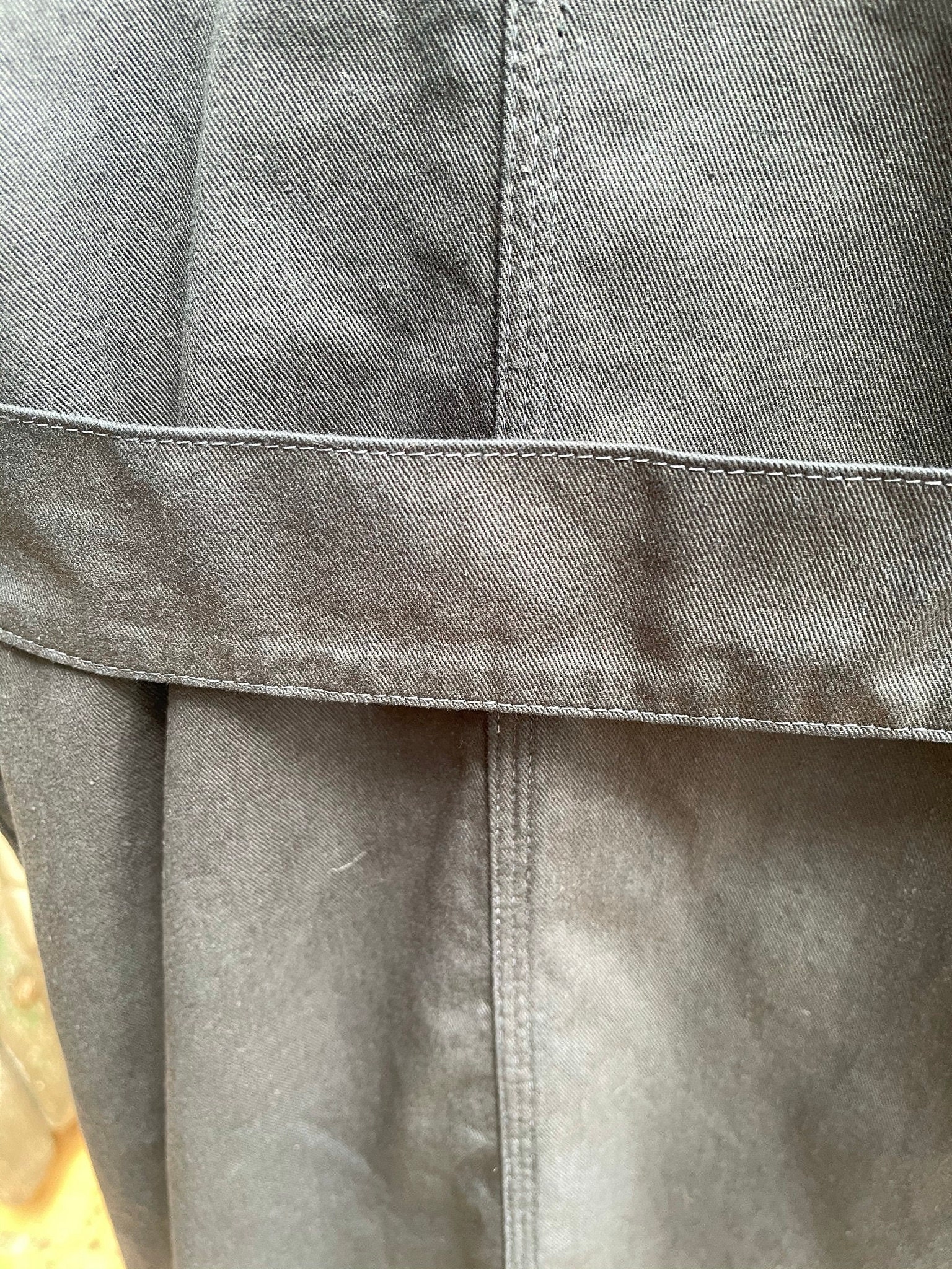 Vintage Black Cotton Coat Jacket Housecoat Chores Overalls - Etsy UK