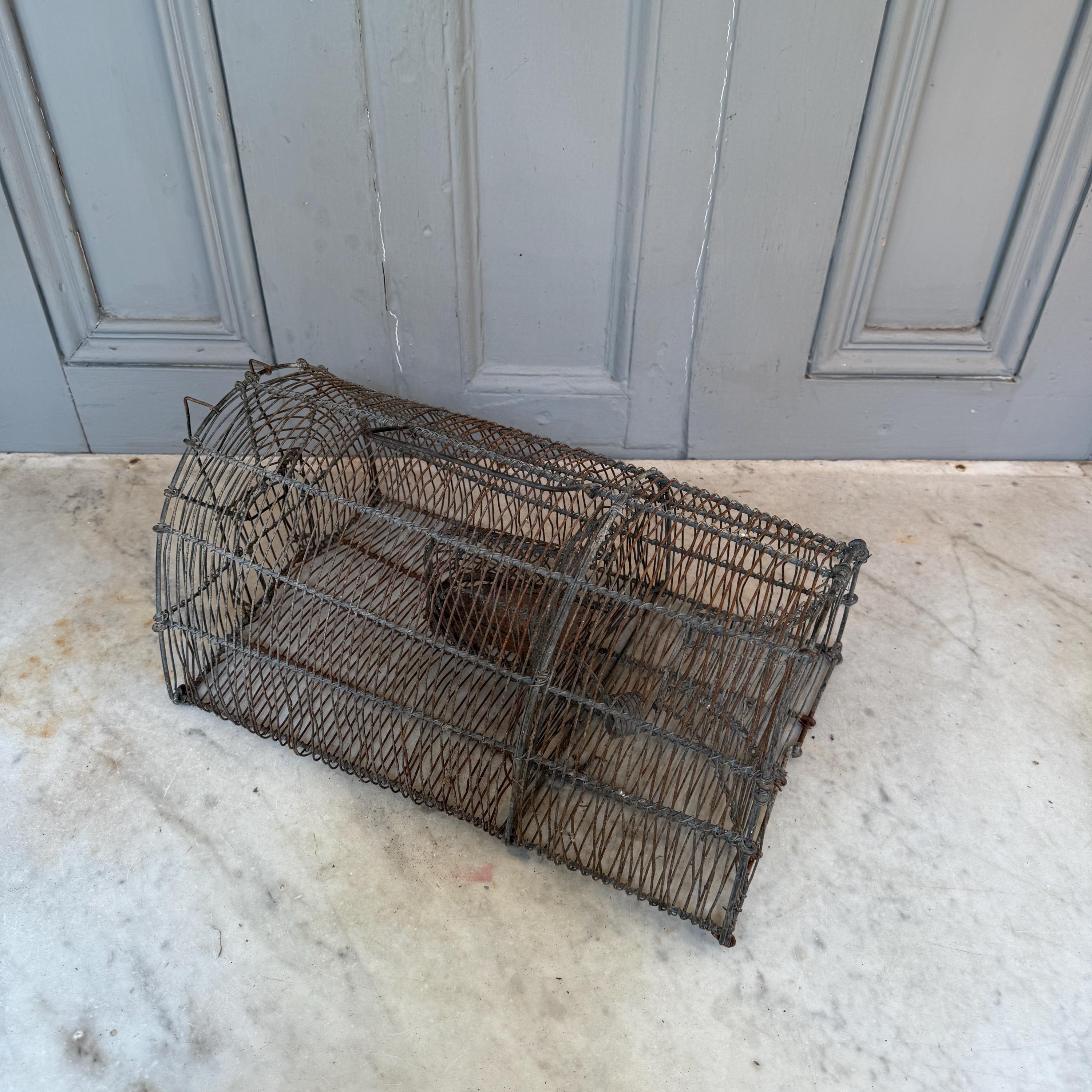 Antique Vintage French Galvanised Metal Wirework Rodent Trap - Etsy