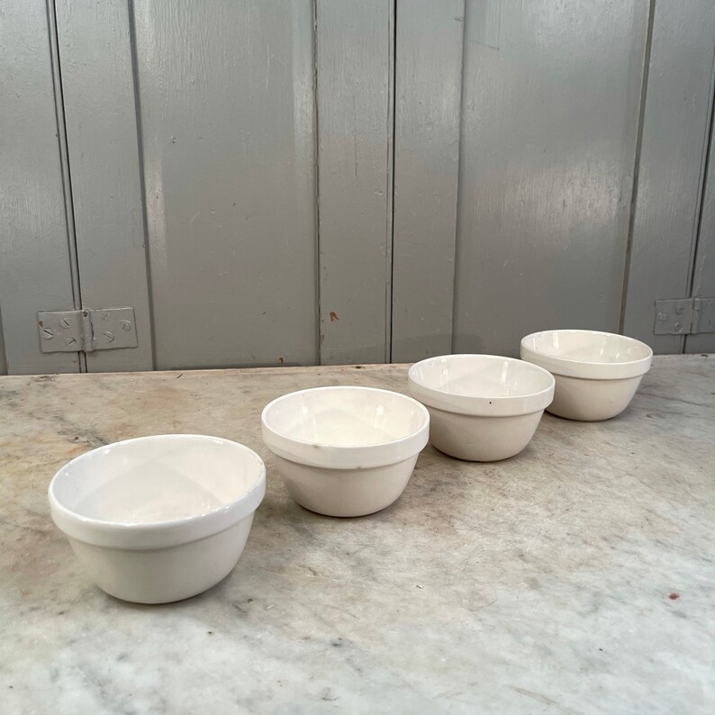 Vintage Set 4 Mason Cash Small Ceramic Pudding Basins Size 54 Etsy UK