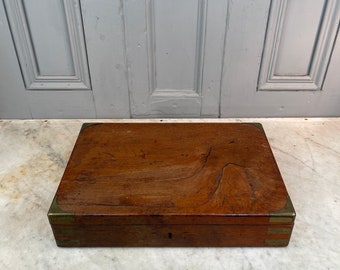 Antique wooden mahogany collectors box