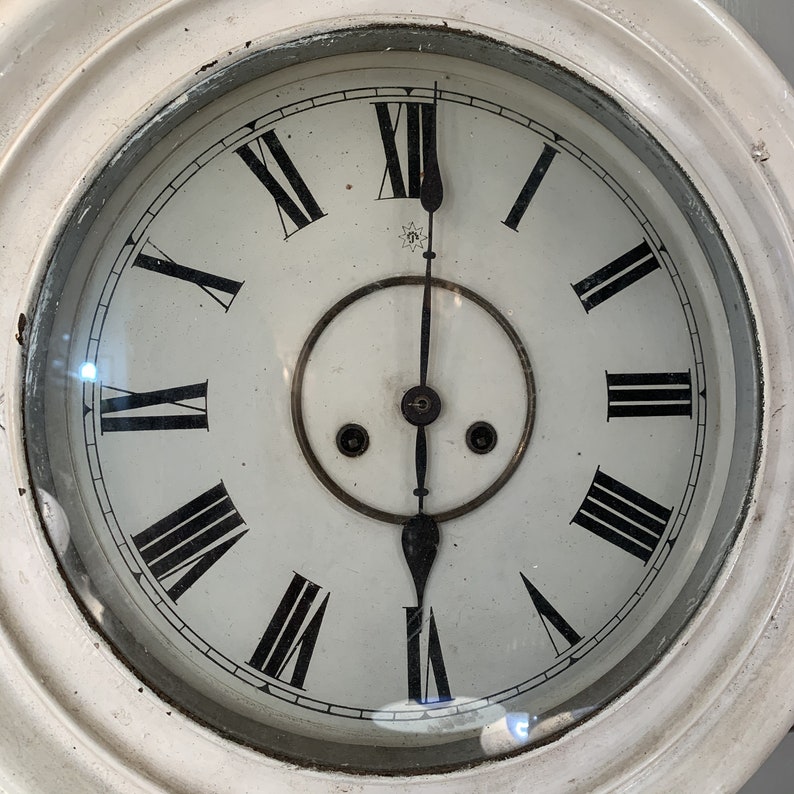 Antique German Junghans wall mounted school or station clock Etsy