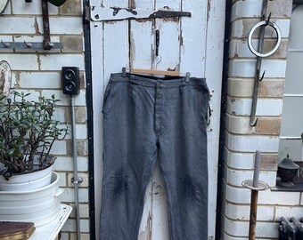 Vintage Dockers Pants Textile Trousers Size L W33 White 80s 90s