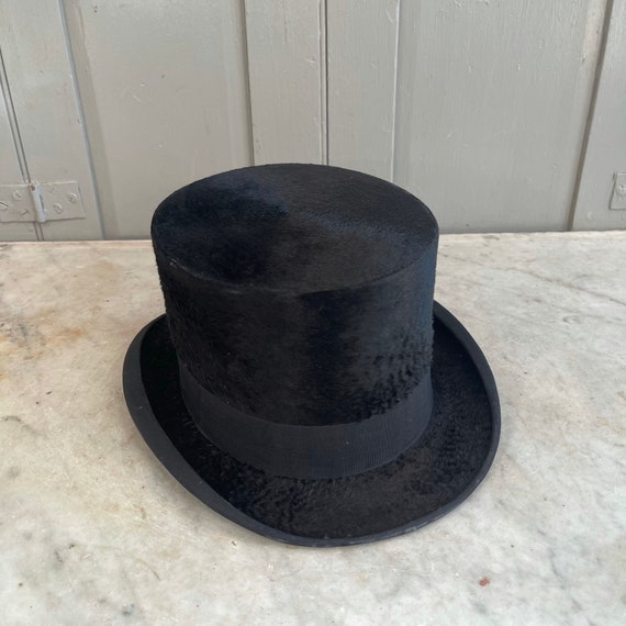 Antique Dutch black top hat by Jan W Lippits in o… - image 7