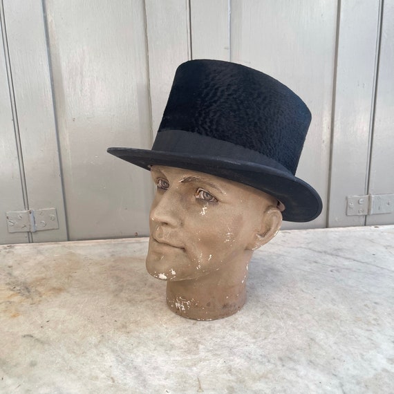 Antique Dutch black top hat by Jan W Lippits in o… - image 10