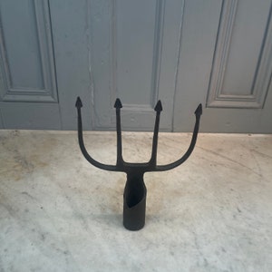 Antique Victorian hand forged fish spear
