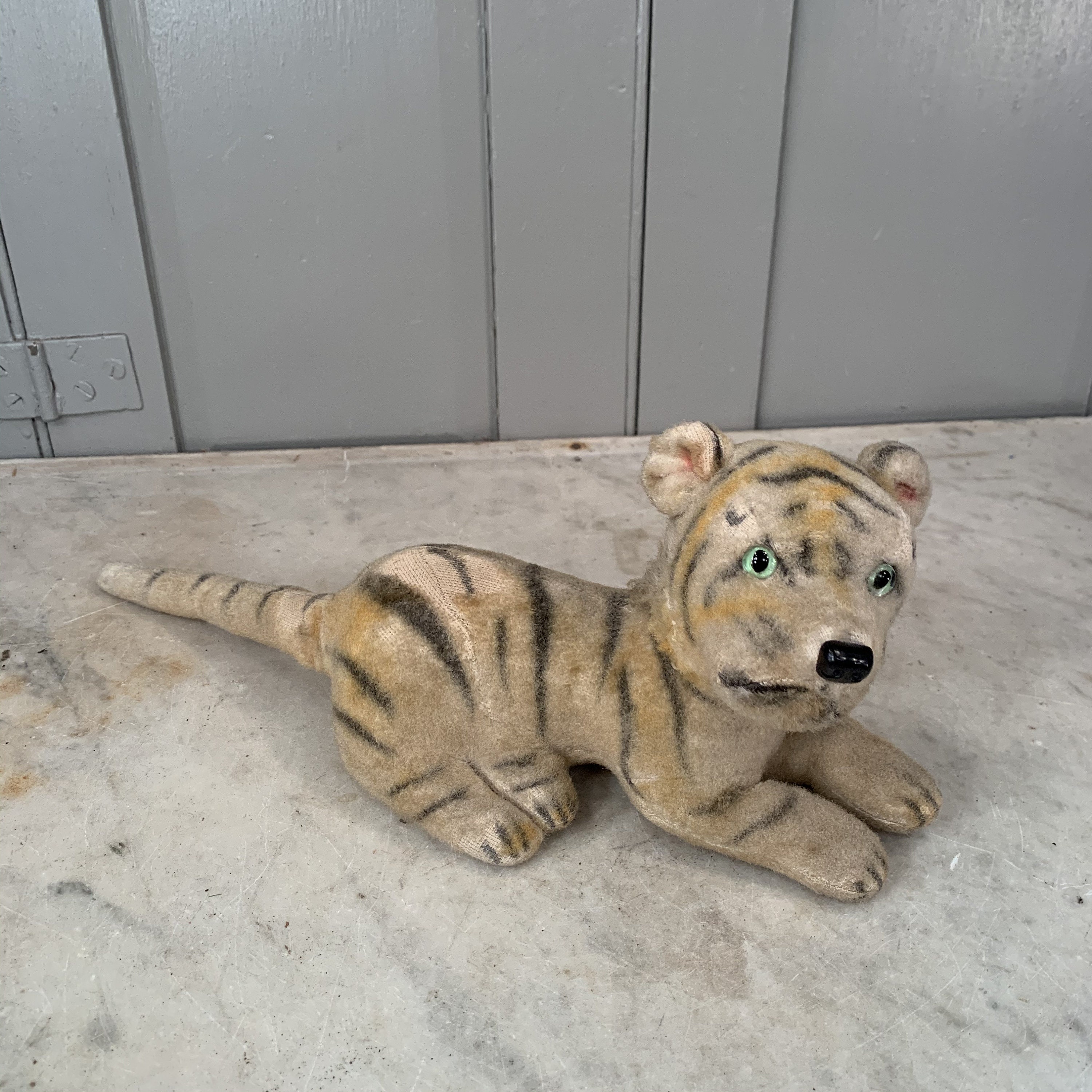 Vintage small stuffed toy tiger Etsy